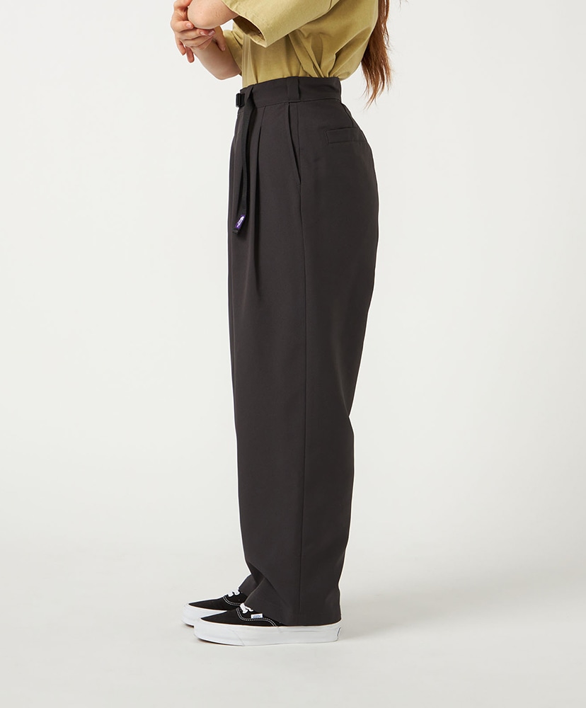 Polyester Tropical Field Tuck Pants AH/アスファルトグレー WM(WOMEN)