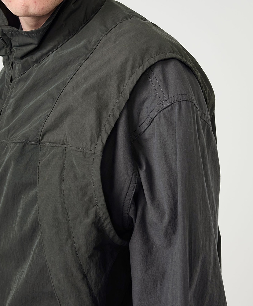 Brushed Weather Mountain Wind Vest AH/アスファルトグレー L(MEN)