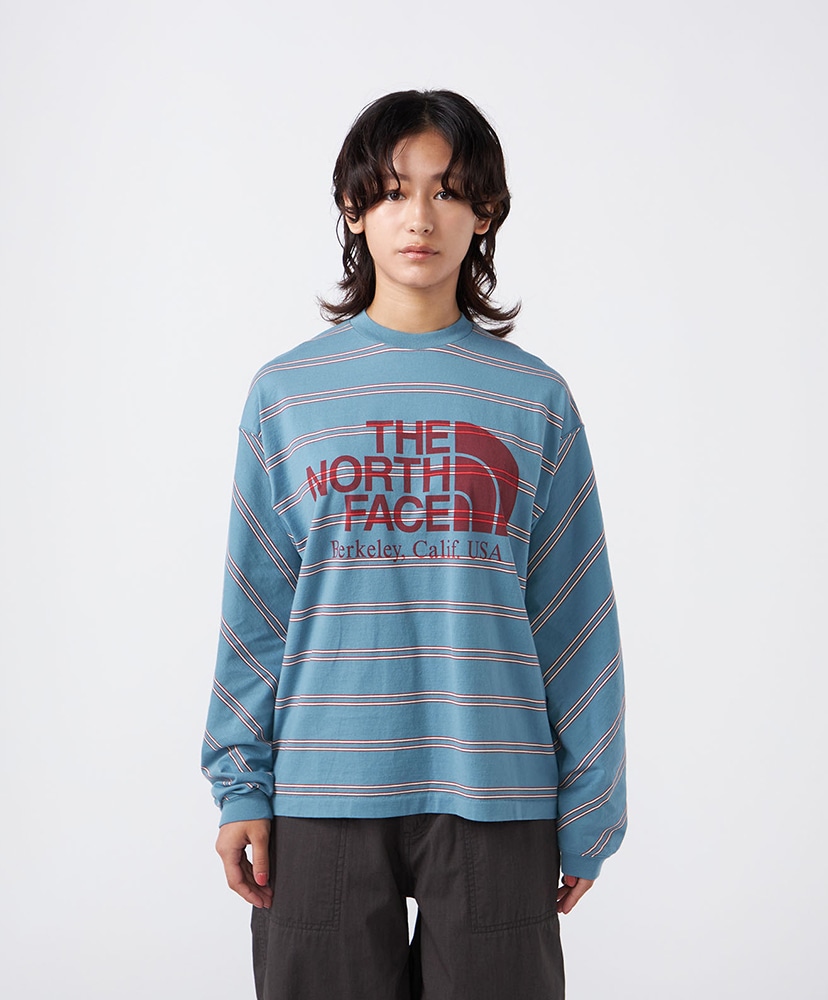 Field Long Sleeve Striped Tee BL/ブルー L(MEN)