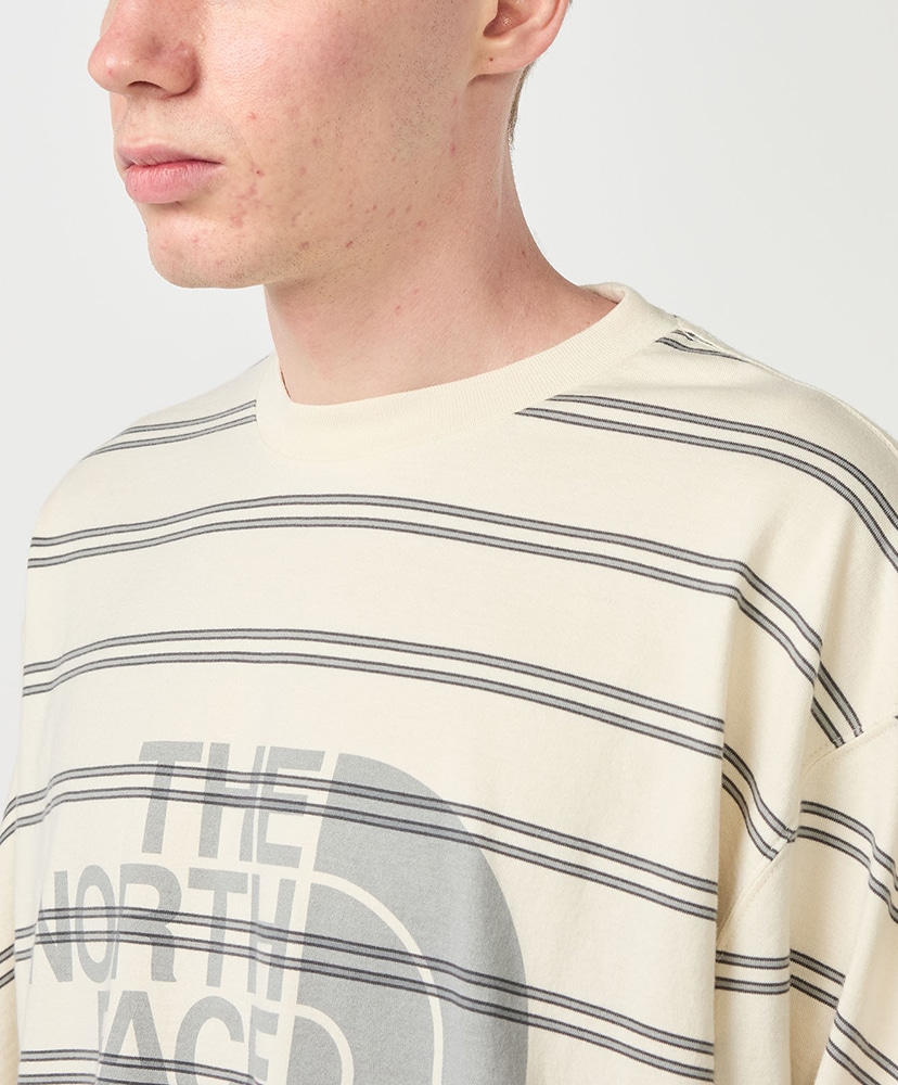 Field Long Sleeve Striped Tee ST/ストーン L(MEN)