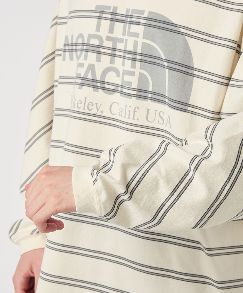 Field Long Sleeve Striped Tee ST/ストーン L(MEN)