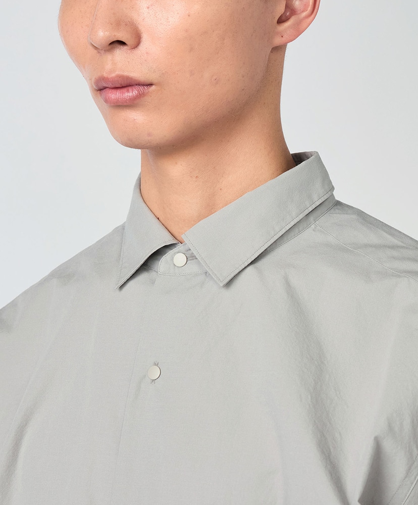 Regular Collar Wind S/S Shirt H/グレー 0(WOMEN)