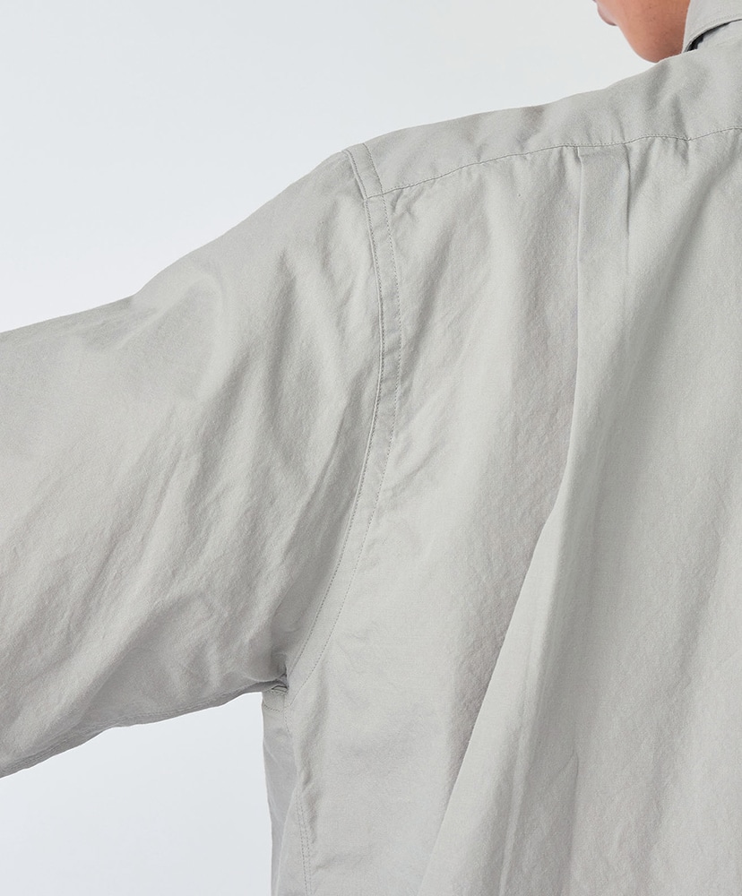 Regular Collar Wind S/S Shirt H/グレー 0(WOMEN)