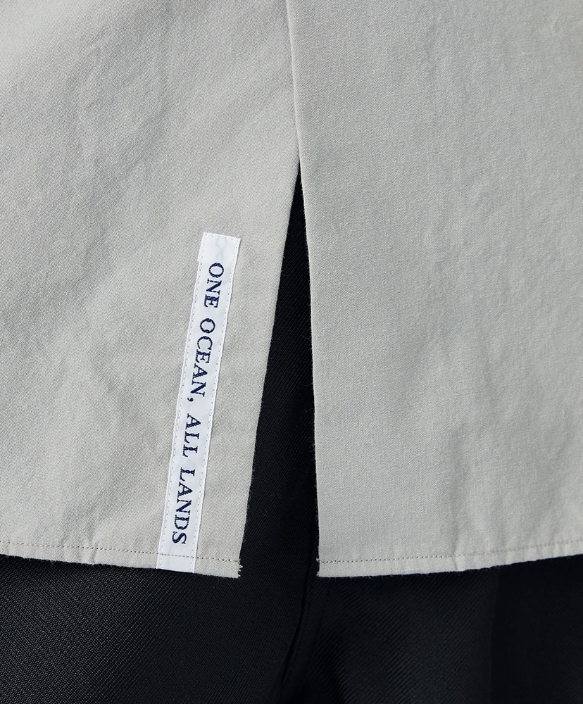 Regular Collar Wind S/S Shirt H/グレー 0(WOMEN)