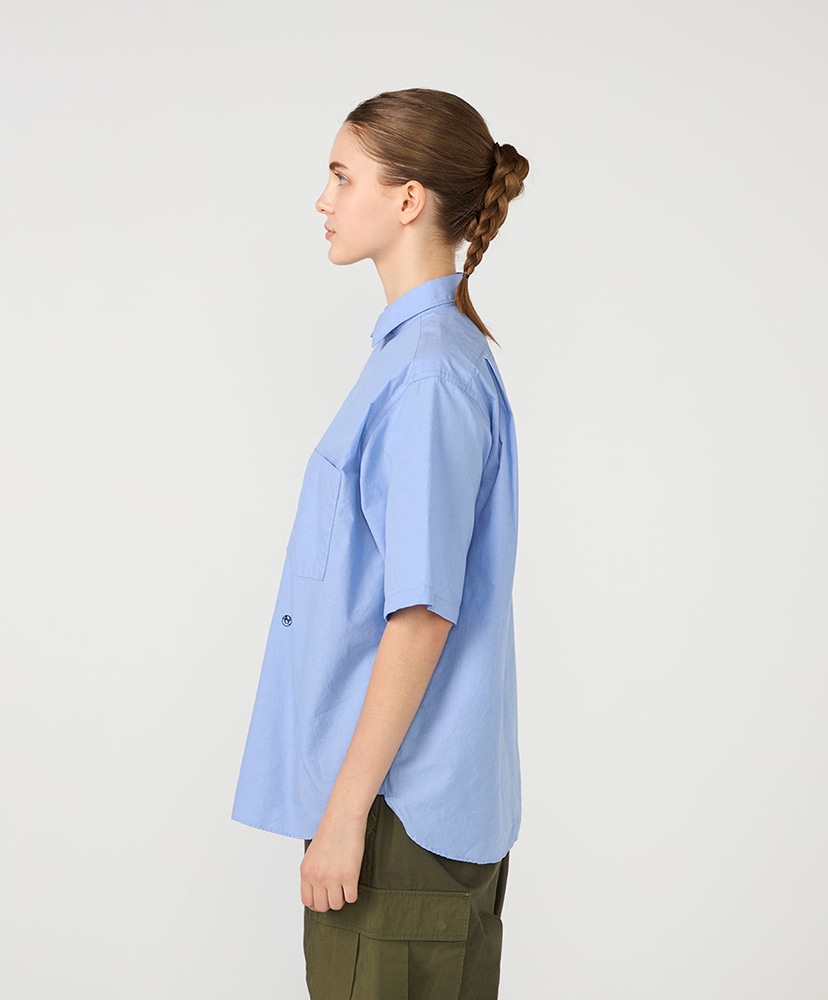 Regular Collar Wind S/S Shirt SX/サックス 0(WOMEN)