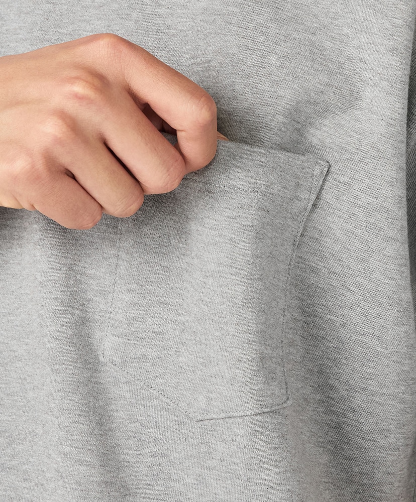 COOLMAX Jersey Pocket Tee HG/ヘザーグレー L(MEN)