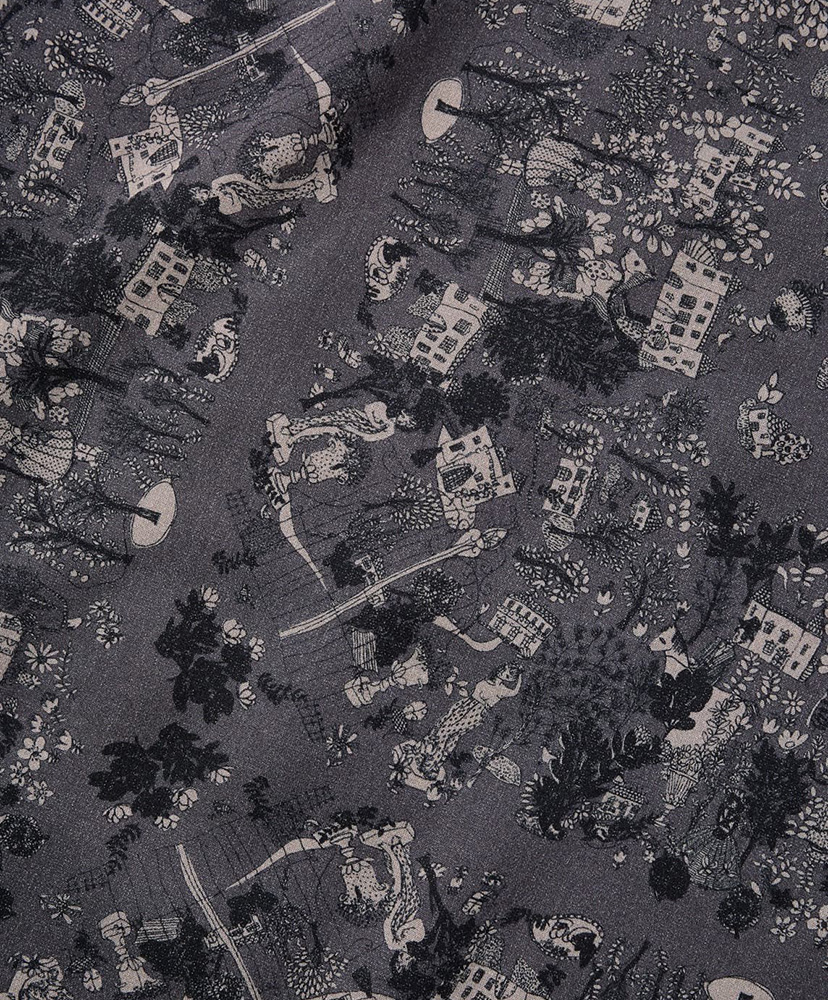 パラダイススカーフブラウス ブラック L(MEN)