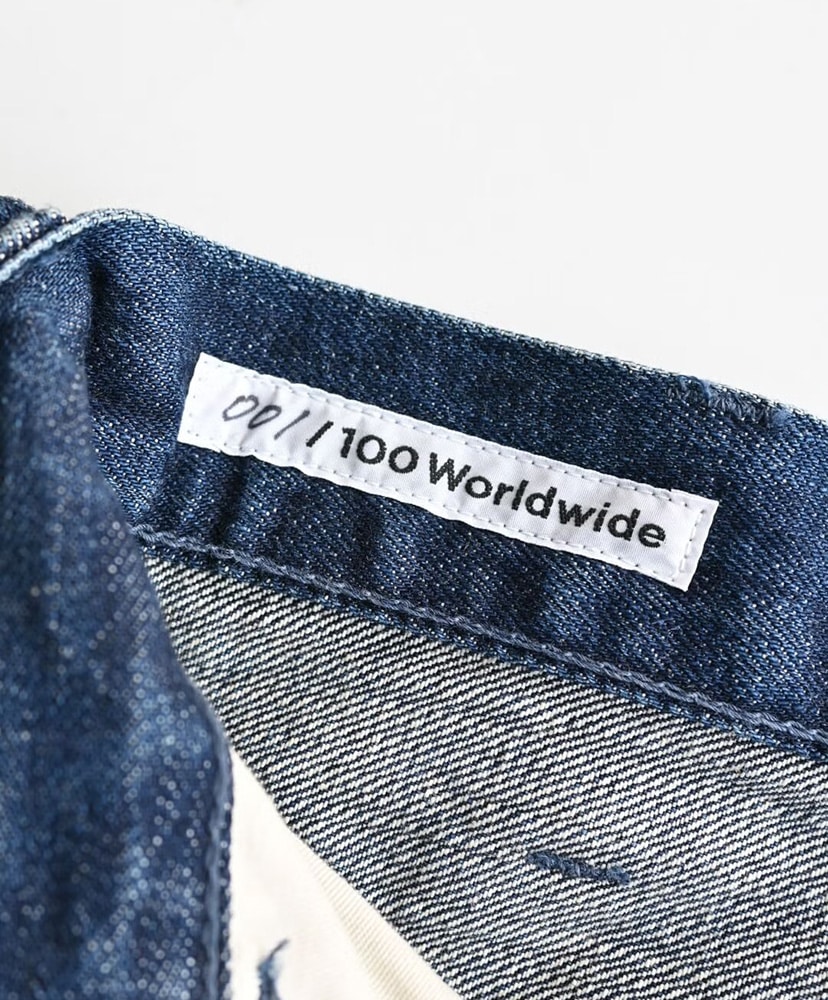 スライムビュッシュデニム 1/100 AGインディゴ/エージングインディゴ 2XL(MEN)