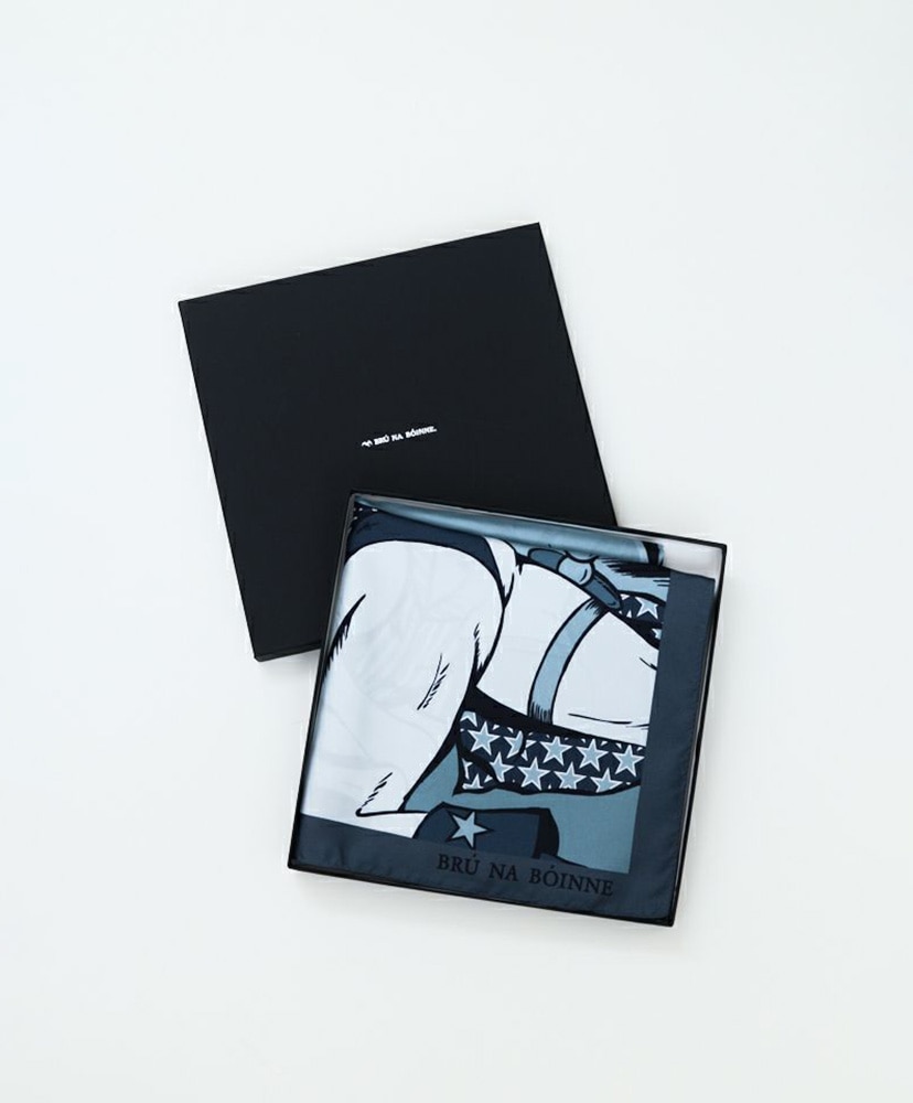 ポヨンスカーフ グレーモノトーン ONE