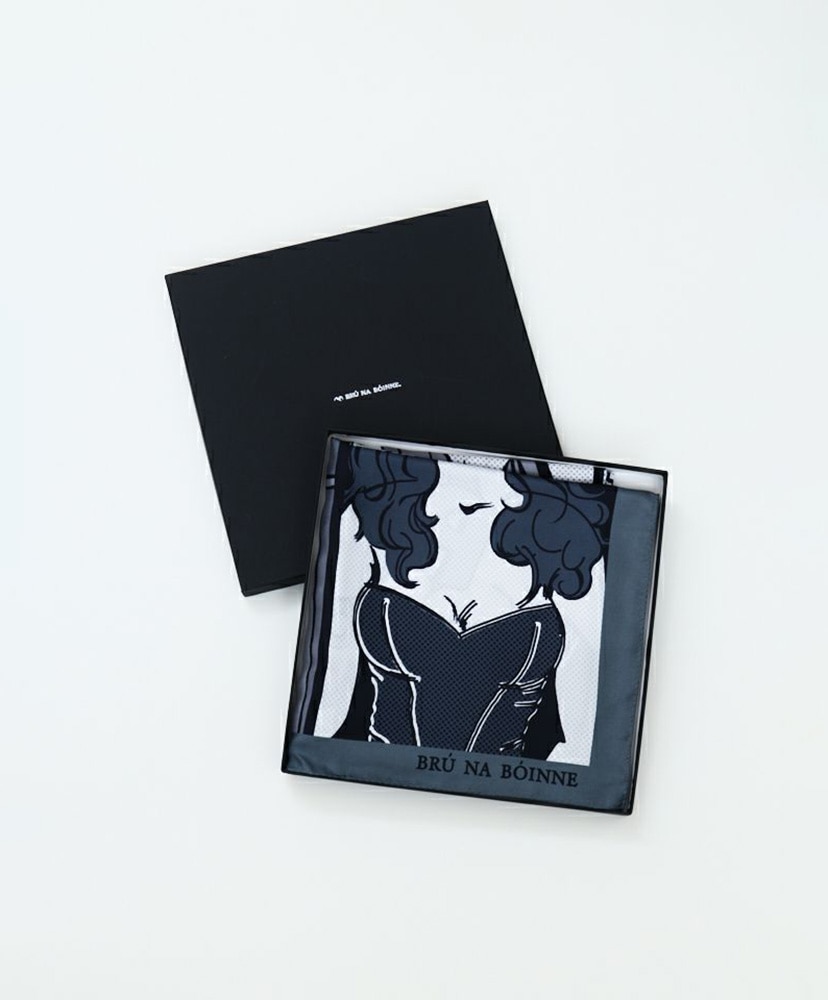 ボインスカーフ グレーモノトーン ONE