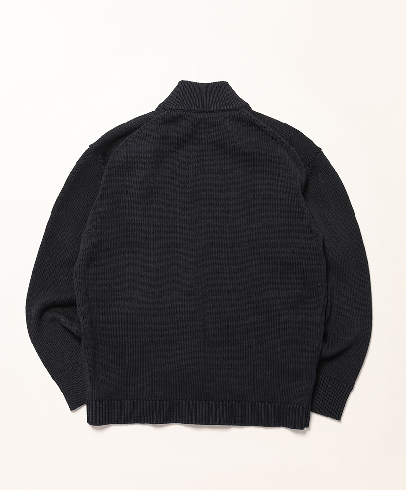 Cotton Mixed Zipped Cardigan Total Eclipse - Blue/トータルエクリプス ブルー L(MEN)