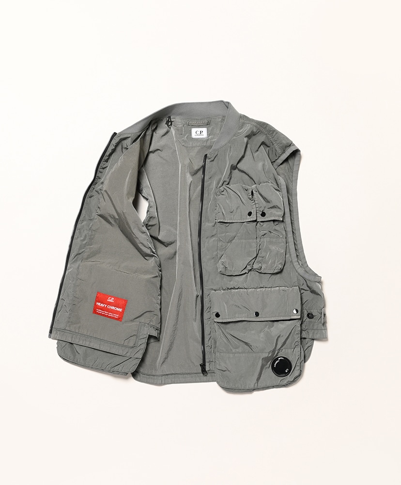 Cotton Mixed Zipped Cardigan Gunmetal - Grey/ガンメタル グレー L(MEN)