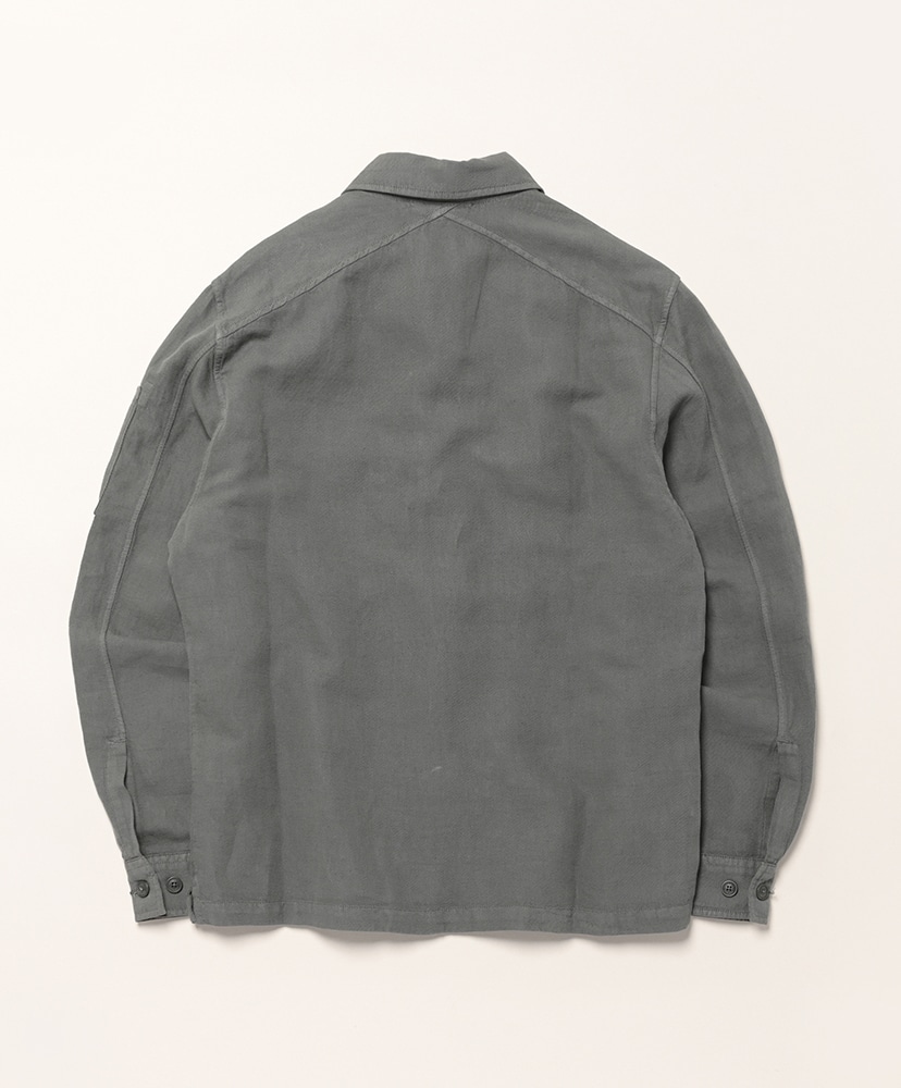 Long Sleeve In Broken Twill Gunmetal/ガンメタル L(MEN)