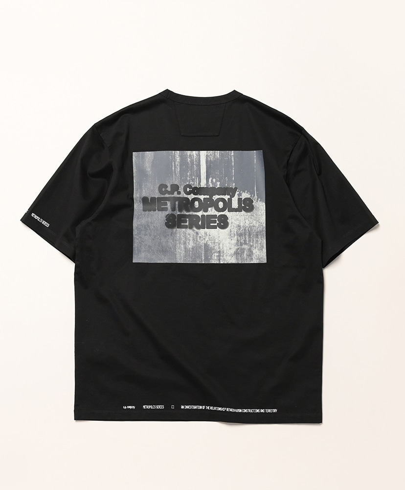 T-Shirt Short Sleeve in Mercerized Jersey Black/ブラック L(MEN)