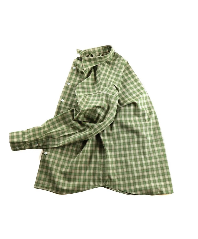 Wide Collar Green Check/グリーンチェック L(MEN)
