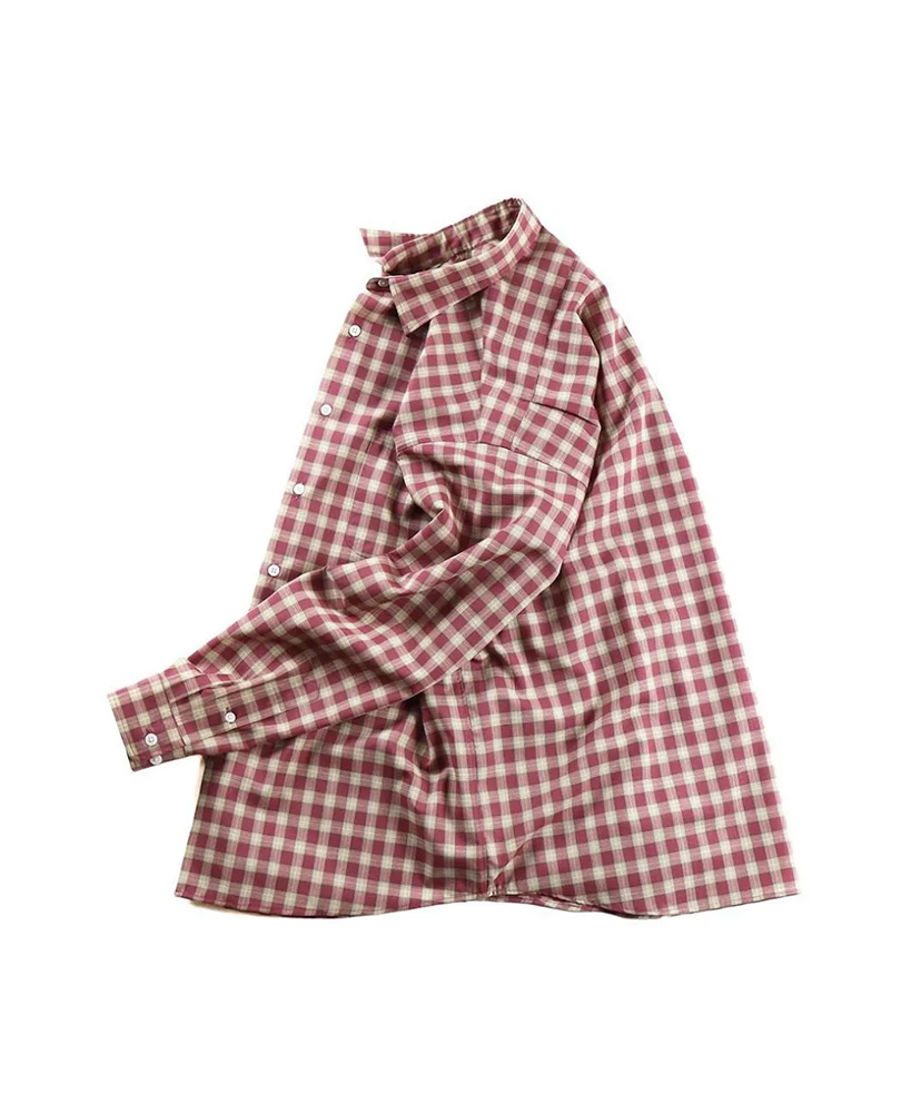 Wide Collar Red Check/レッドチェック L(MEN)