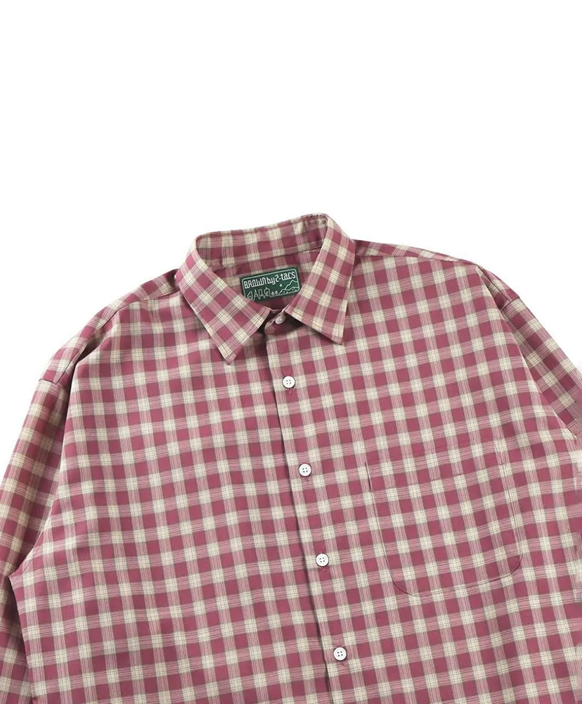 Wide Collar Red Check/レッドチェック L(MEN)