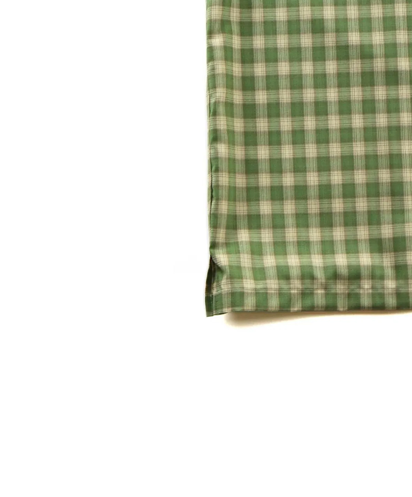 Open Collar Green Check/グリーンチェック L(MEN)