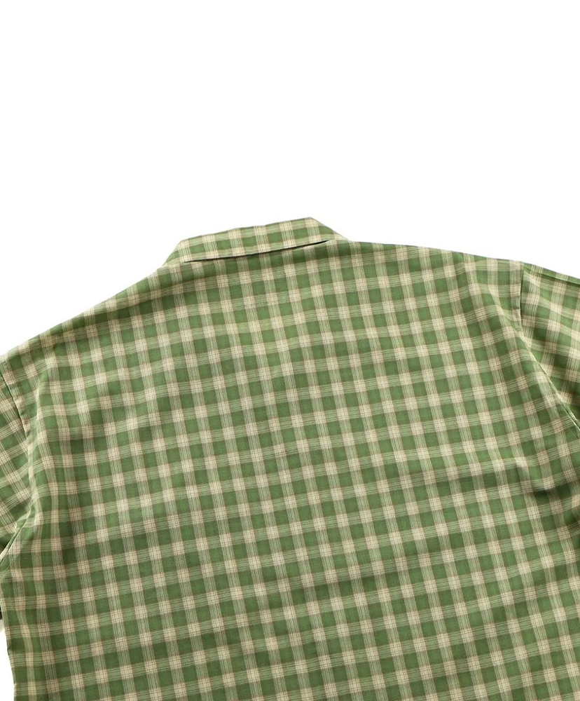 Open Collar Green Check/グリーンチェック L(MEN)