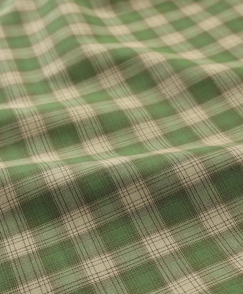 Open Collar Green Check/グリーンチェック L(MEN)