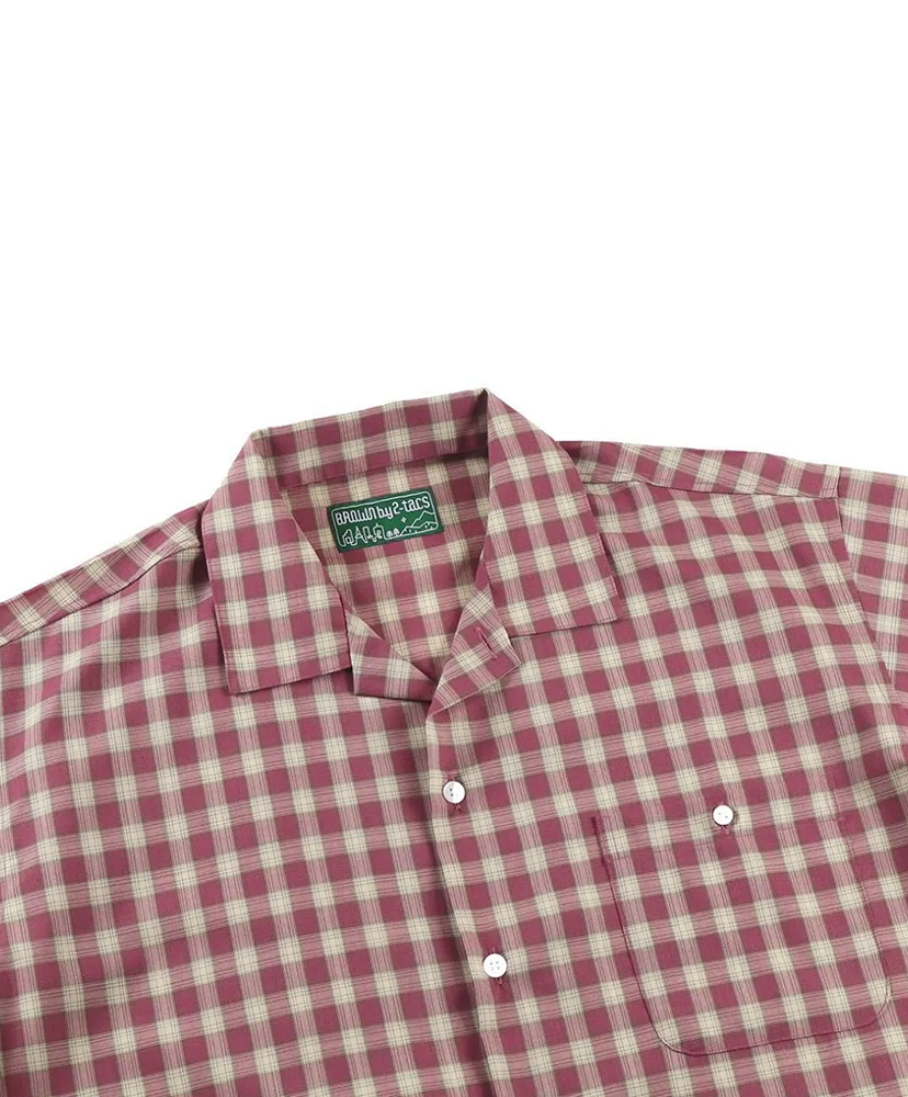 Open Collar Red Check/レッドチェック L(MEN)