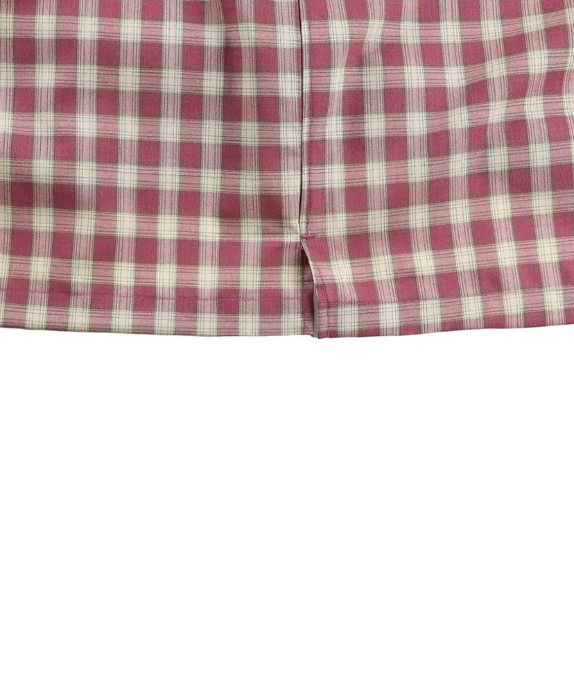 Open Collar Red Check/レッドチェック L(MEN)