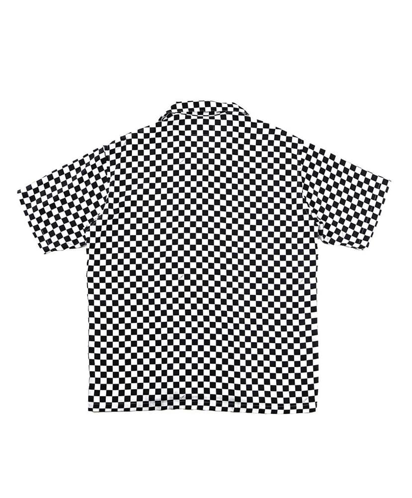Aloha S/S White&Black checker/ホワイトアンドブラックチェッカー L(MEN)