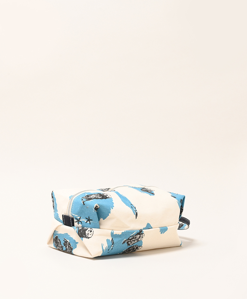 Garment Bag Small - Print Rakko×Oxford Blue/ラッコ×オックスフォードブルー ONE