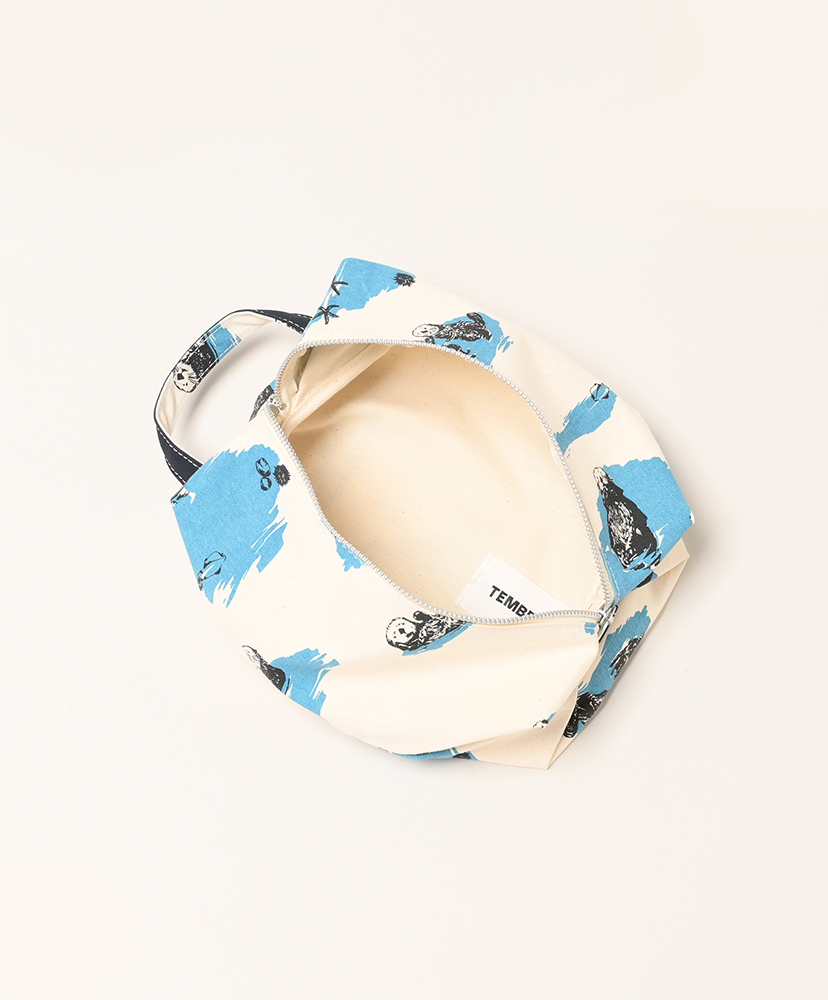 Garment Bag Small - Print Rakko×Oxford Blue/ラッコ×オックスフォードブルー ONE