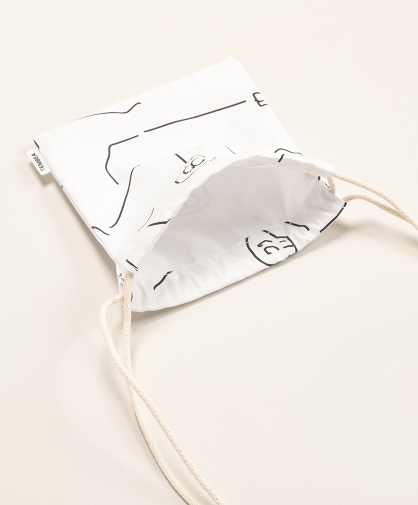 巾着Pochette - Print ドクロ ONE
