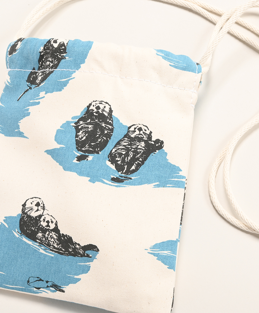 巾着Pochette - Print Rakko/ラッコ ONE