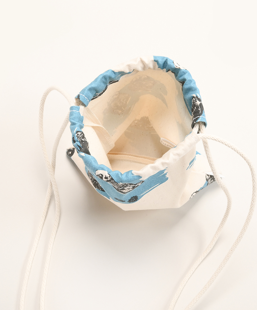 巾着Pochette - Print Rakko/ラッコ ONE