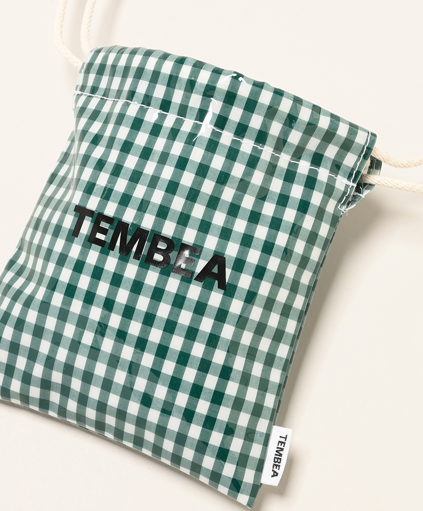 巾着 Pochette - PVC Gingham Green/ギンガムグリーン ONE