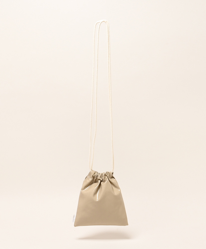 巾着 Pochette - PVC Sand Beige/サンドベージュ ONE
