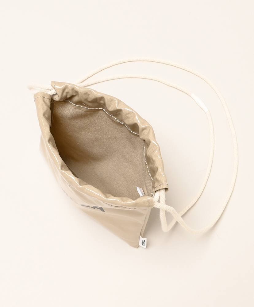 巾着 Pochette - PVC Sand Beige/サンドベージュ ONE