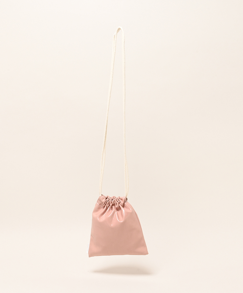 巾着 Pochette - PVC Smoky Pink/スモーキーピンク ONE