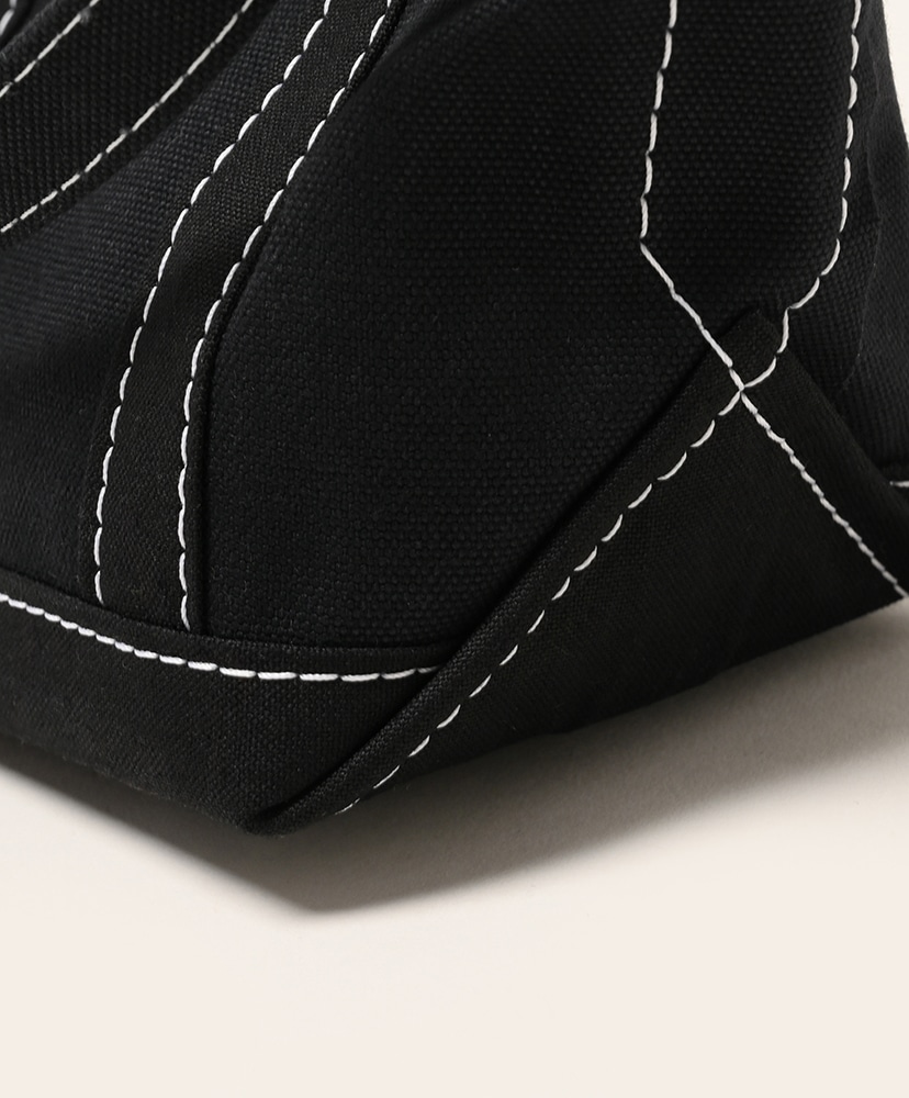 Tote Bag Minimini Black×Black(White-Stitch)/ブラック×ブラック（ホワイトステッチ） ONE