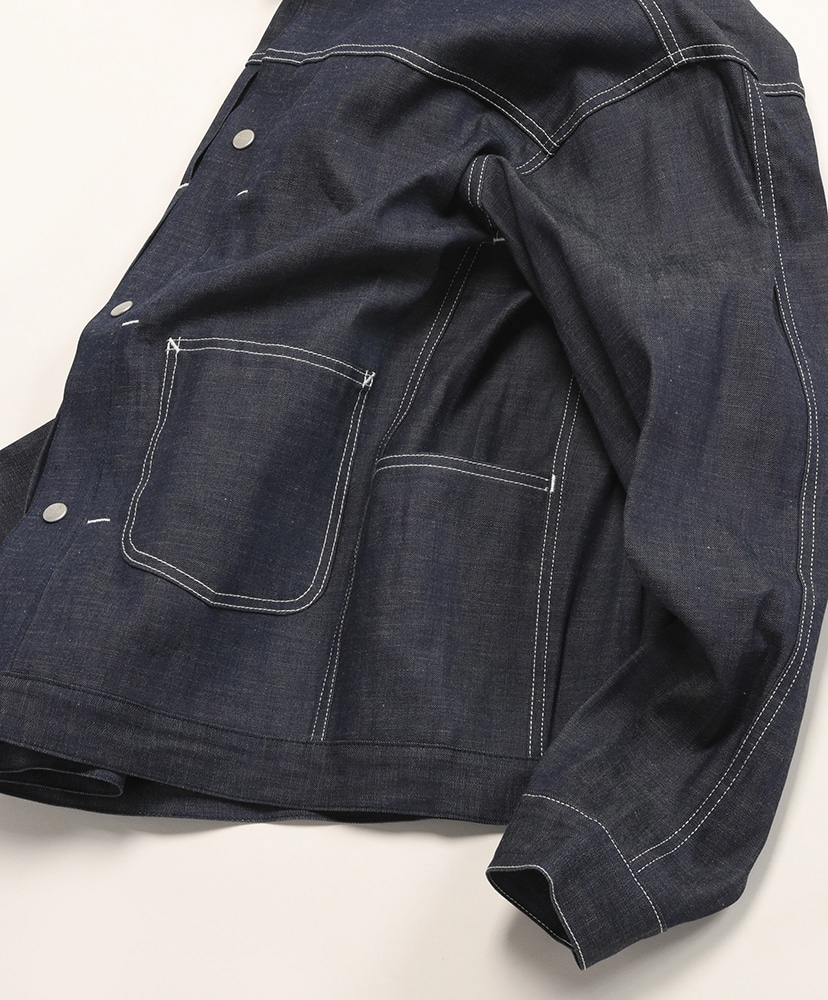 Gardeners Jacket - 8oz Military Denim Indigo/インディゴ L(MEN)
