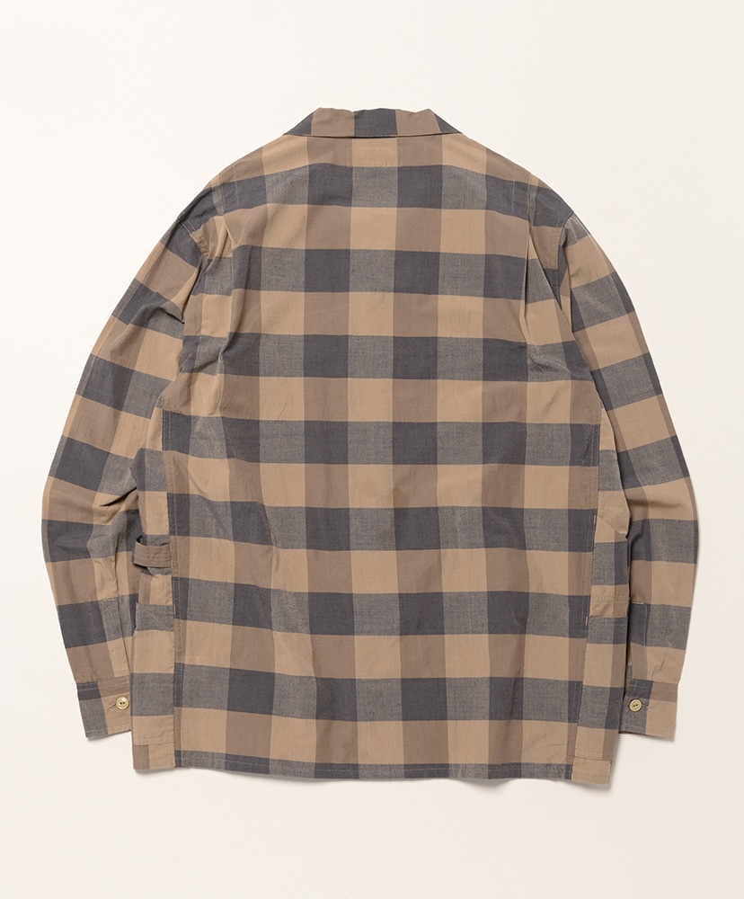 Gardener Open Half - Cotton Weave Black×Grey×Brown/ブラック×グレー×ブラウン L(MEN)