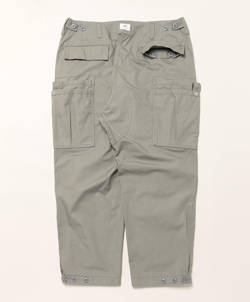 Overgrown Pants 4/5 - Army Ripstop Gray/グレー L(MEN)