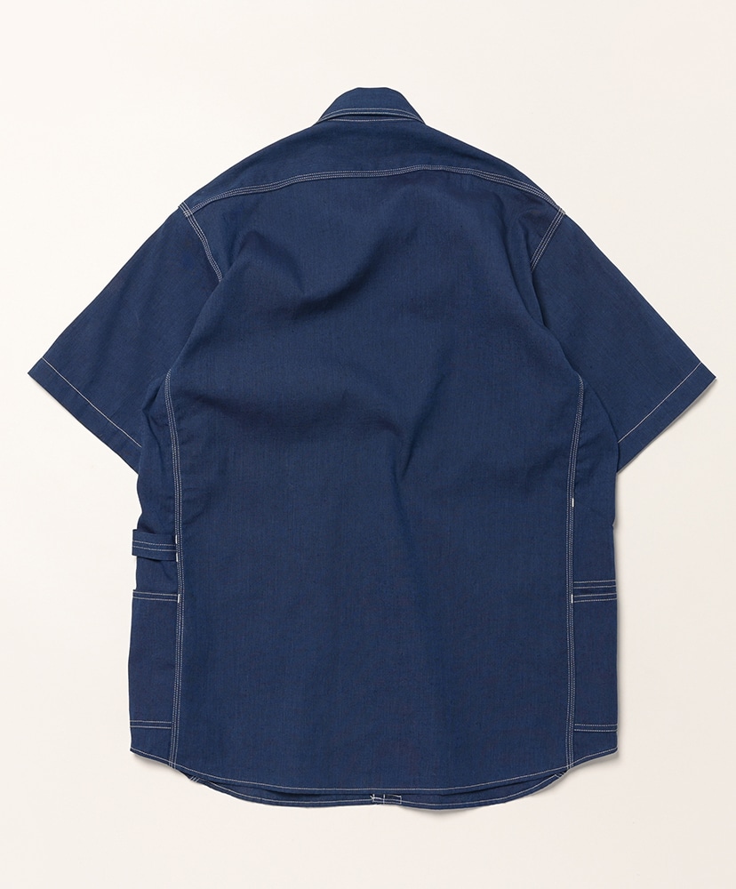 Gardener Shirt 1/2 - Indigo Chambray Indigo/インディゴ L(MEN)