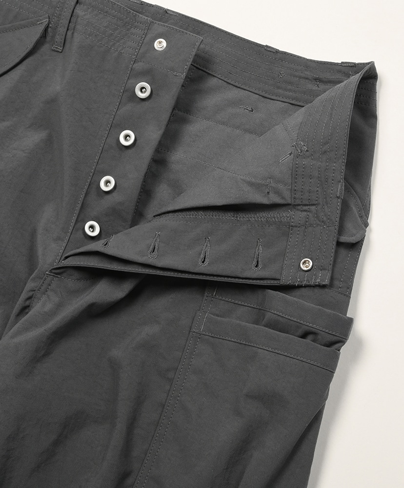 Overgrown Pants 1/2 - Nylon Charcoal/チャコール L(MEN)
