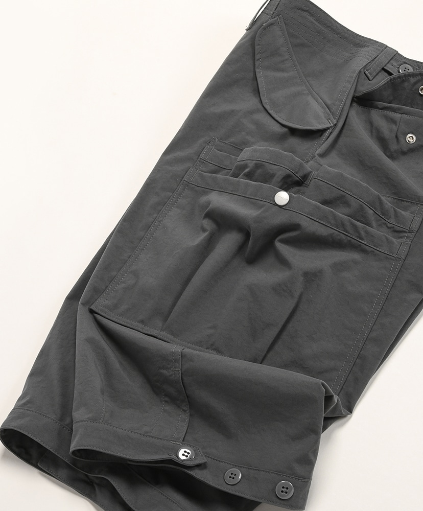 Overgrown Pants 1/2 - Nylon Charcoal/チャコール L(MEN)