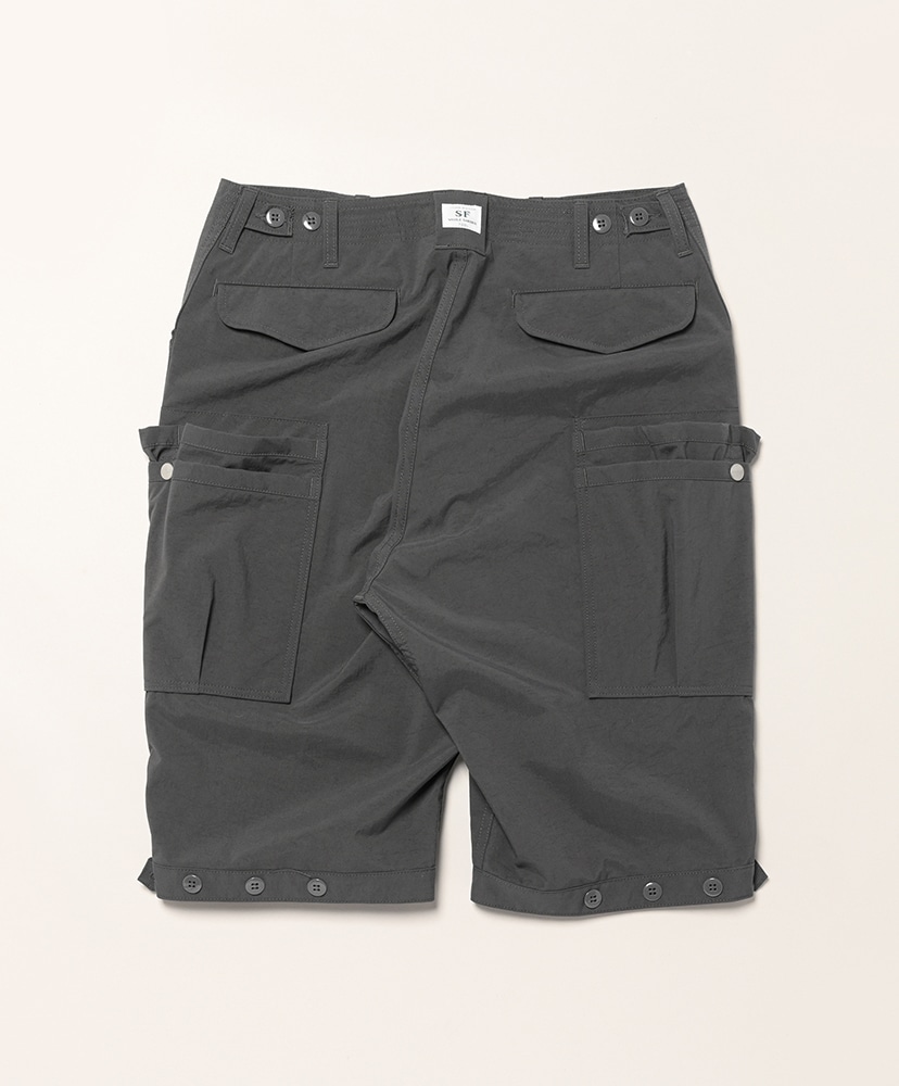 Overgrown Pants 1/2 - Nylon Charcoal/チャコール L(MEN)