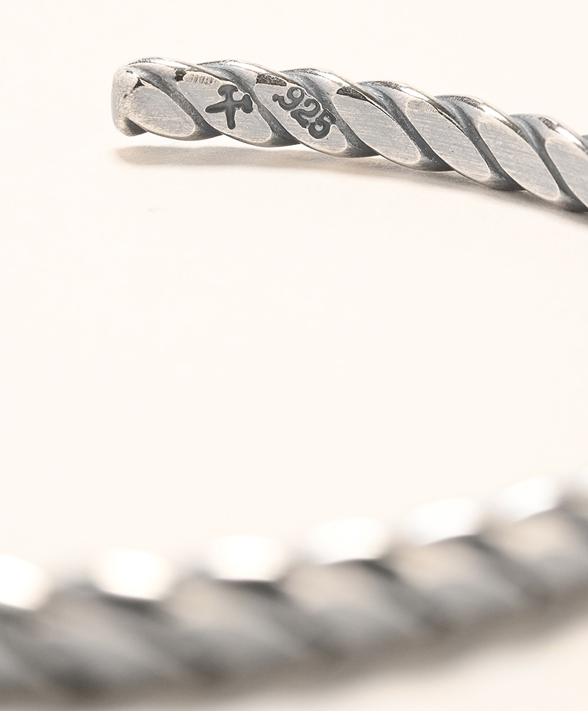Plait Cuff - Sterling Silver(L Work Patina/ワークパティナ