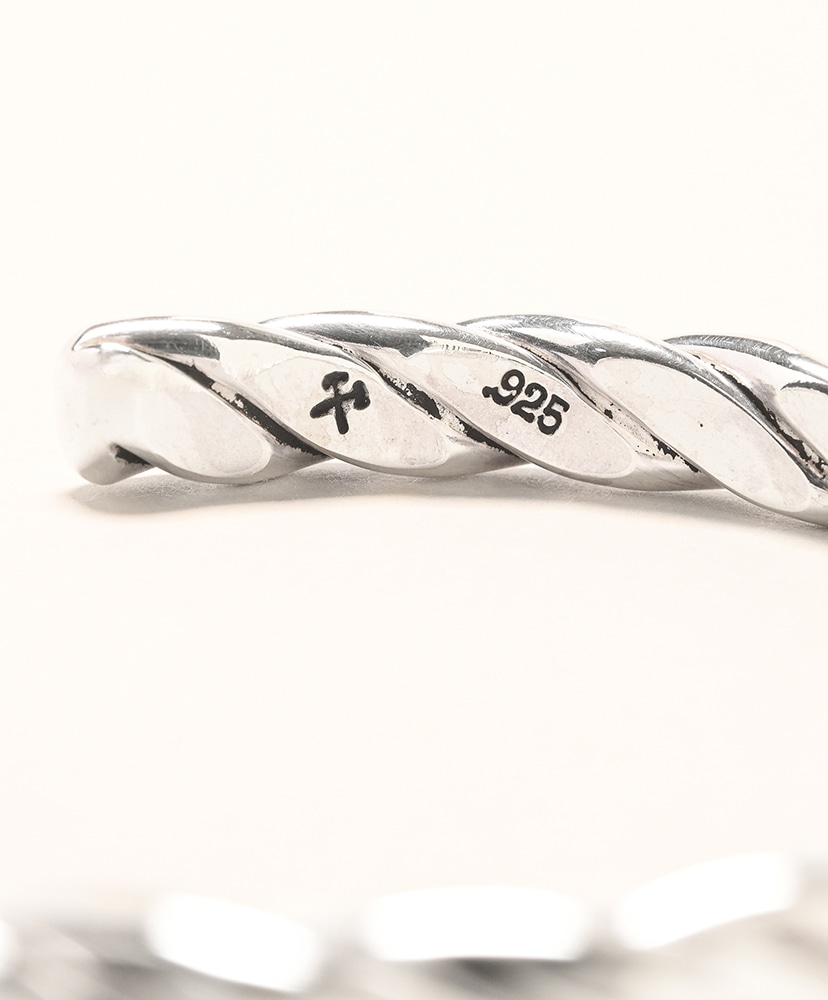 Heavyweight Plait Cuff - Sterling Silver(L Polished/ポリッシュド