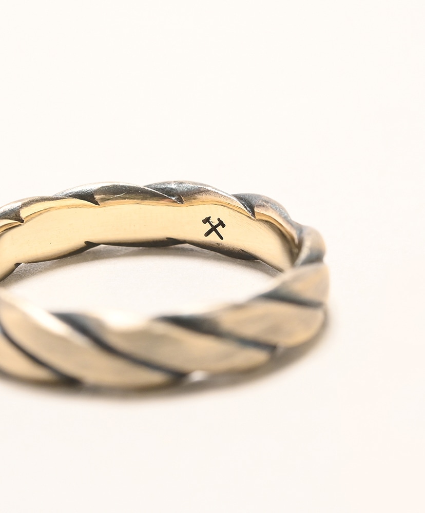 Plait Ring - American Brass Work Patina/ワークパティナ US10