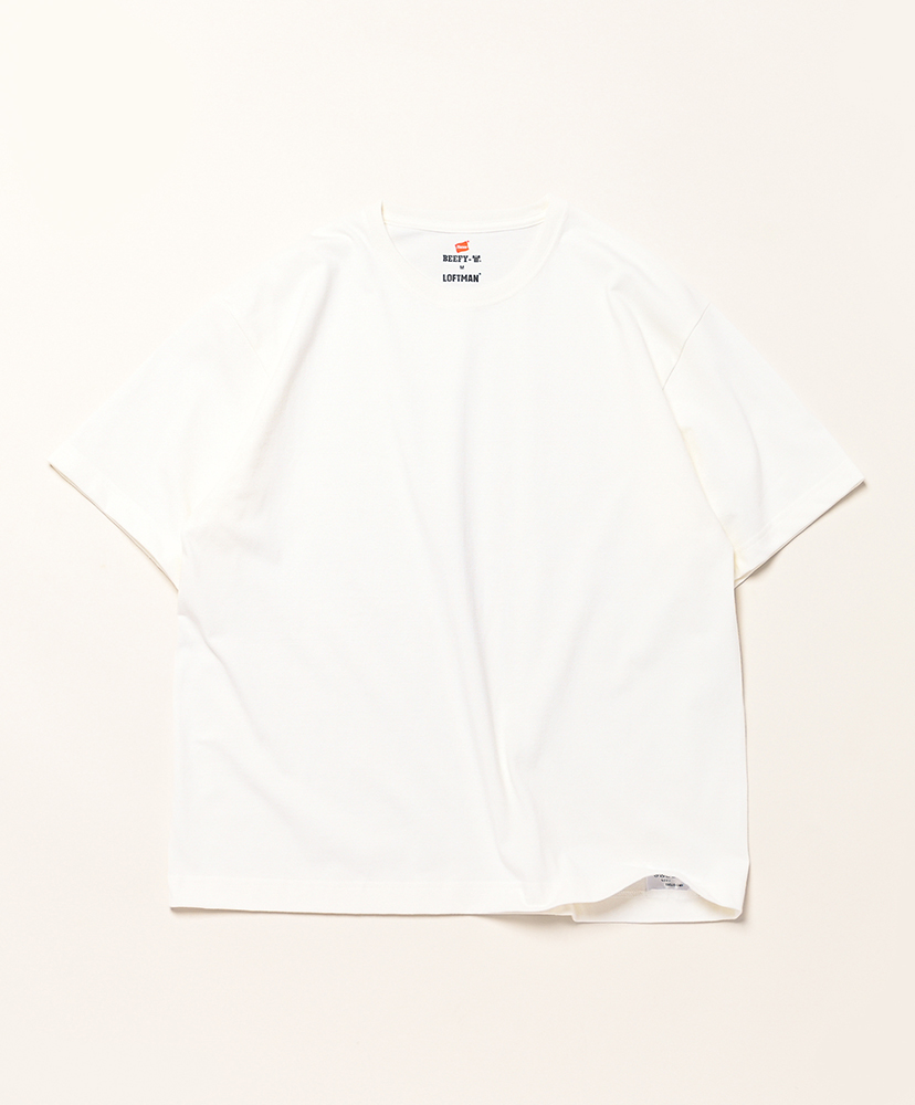 LOFTMAN別注 50th 2P BEEFY S/S T Dark Brown×Off White/ダークブラウン×オフホワイト L(MEN)
