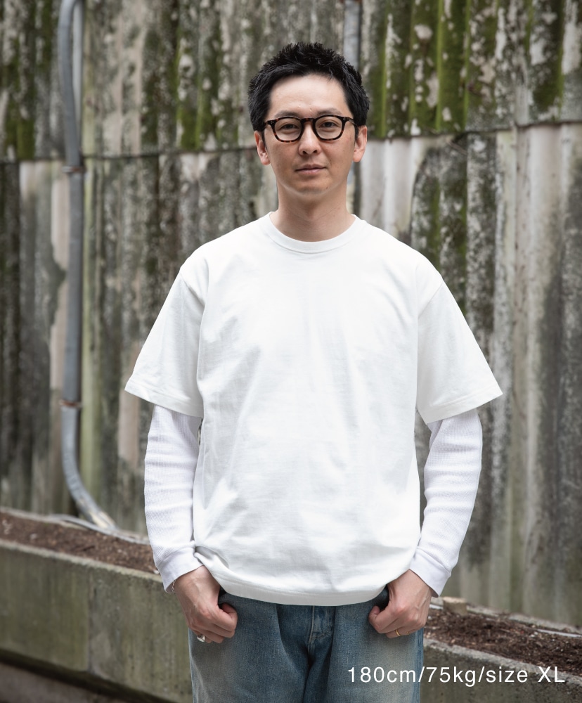 LOFTMAN別注 50th 2P BEEFY S/S T(L(MEN) Dark Brown×Off White/ダーク