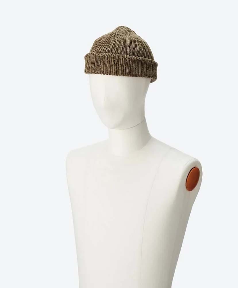 Cotton Acrylic Watch Cap Olive Green/オリーブグリーン FREE